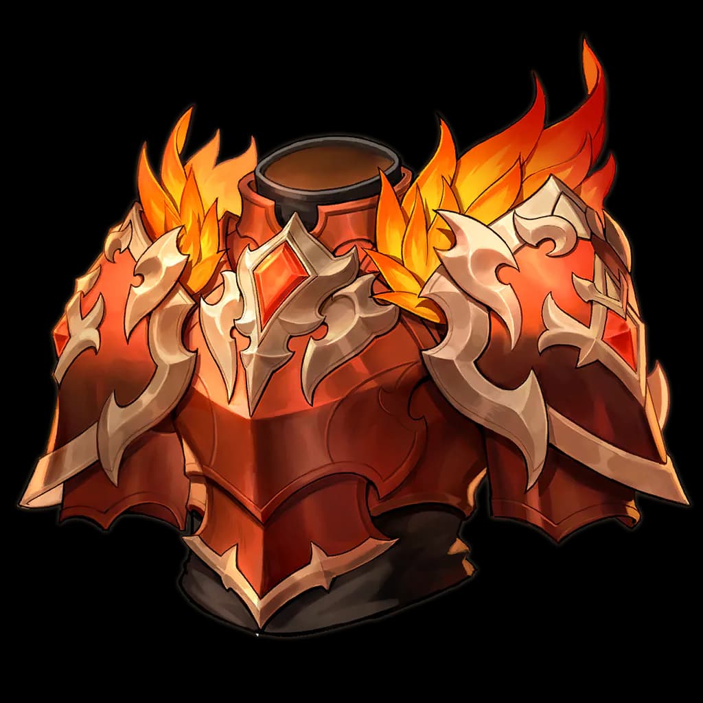 Нагрудник «Пылающее пламя» — Легендарное · Грудь