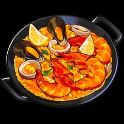 Paella de Frutos do Mar — Lendário · Prato · Ferver