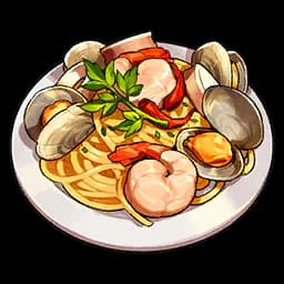 Meeresfrüchte-Pasta — Selten · Gericht · Braten